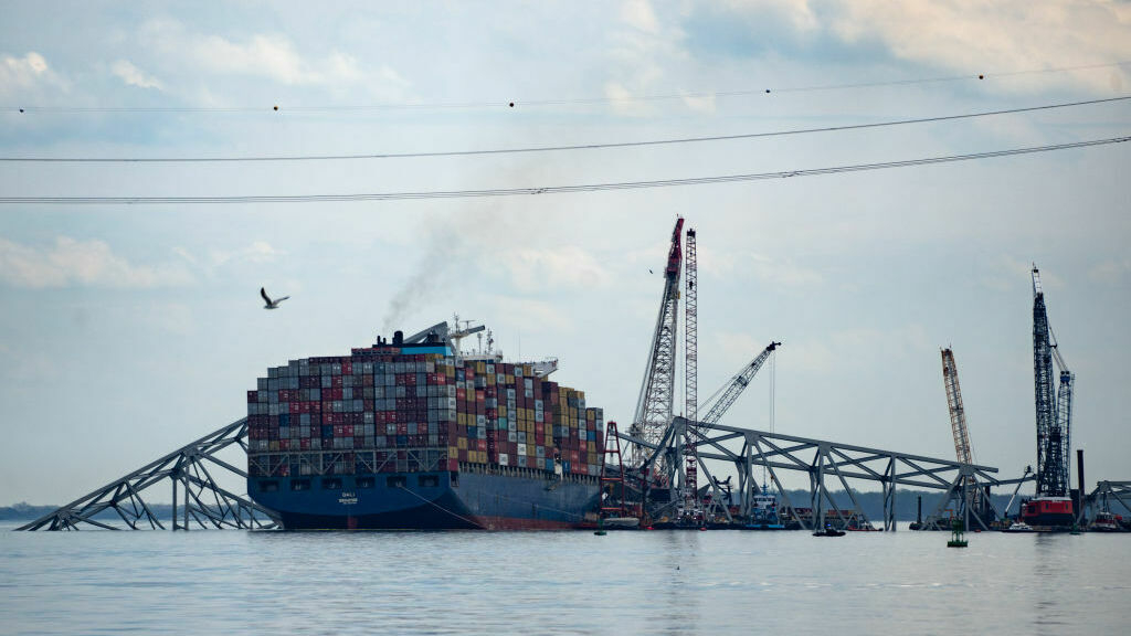 FBI agents are searching the ship that crashed into Baltimore's Key Bridge