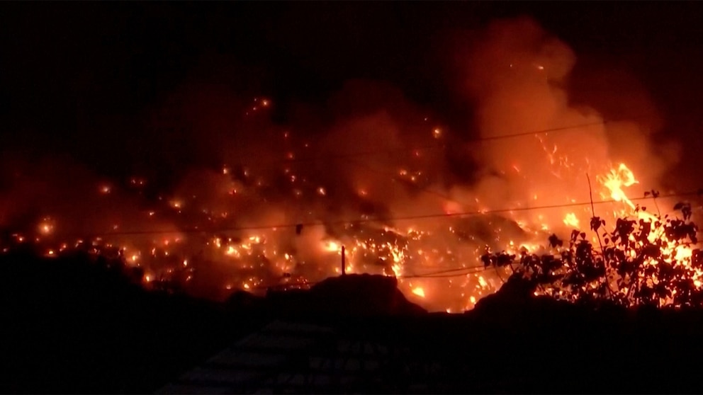 WATCH: Delhi residents choke on fumes from massive landfill fire