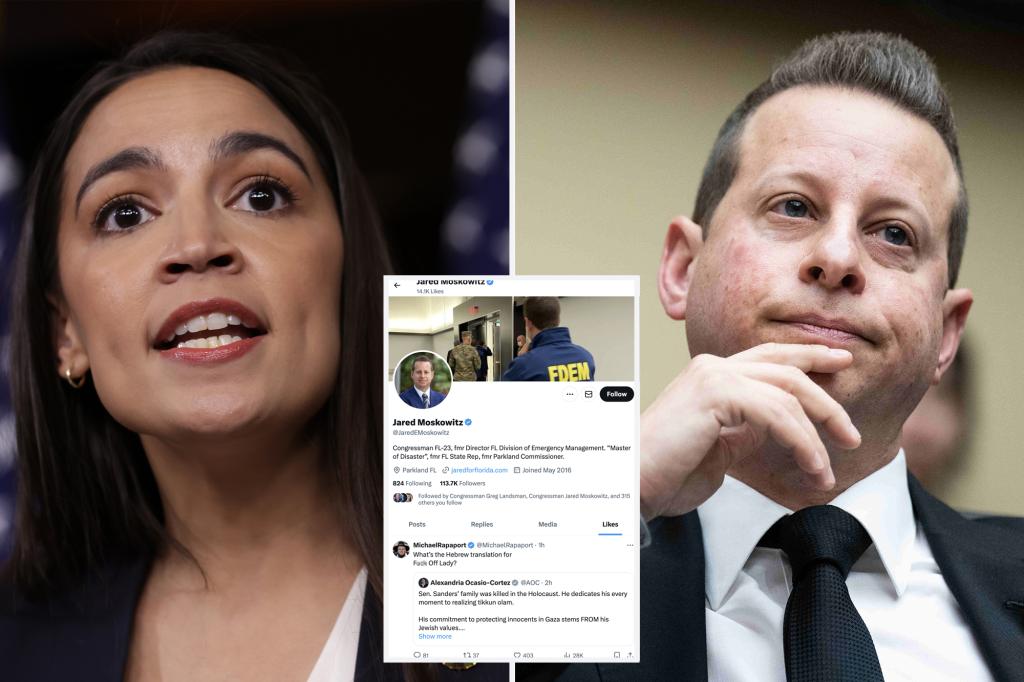 Jared Moskowitz briefly likes Michael Rapaport post telling AOC to 'F--k off'