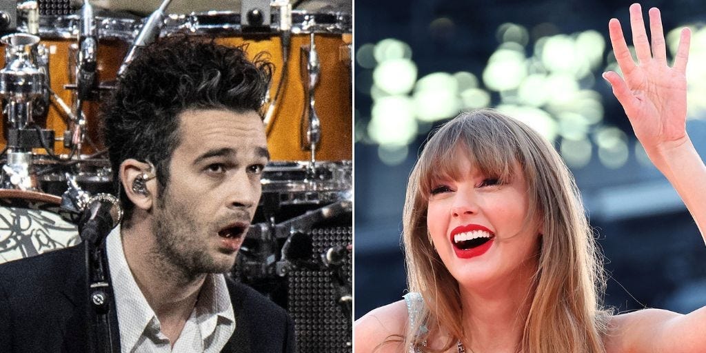 Matty Healy says he hasn't 'really listened' to Taylor Swift's 'The Tortured Poets Department,' the most streamed album in the world right now