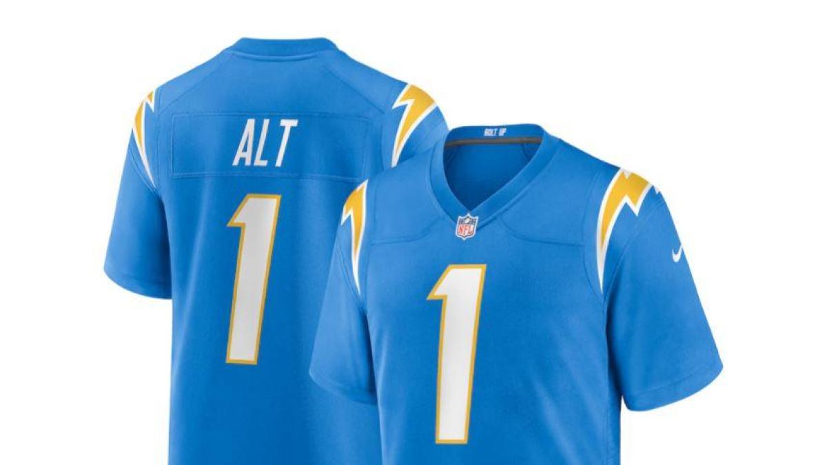 Joe Alt Los Angeles Chargers jersey: Pre-order gear for No. 5 overall pick in 2024 NFL Draft
