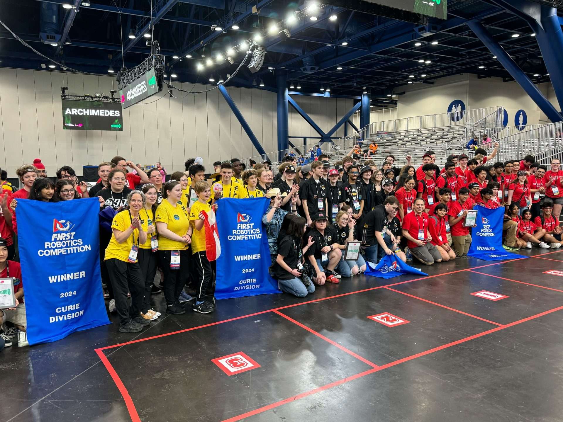 W.A.F.F.L.E.S. wins division, named 5th best robotics alliance at World Championships