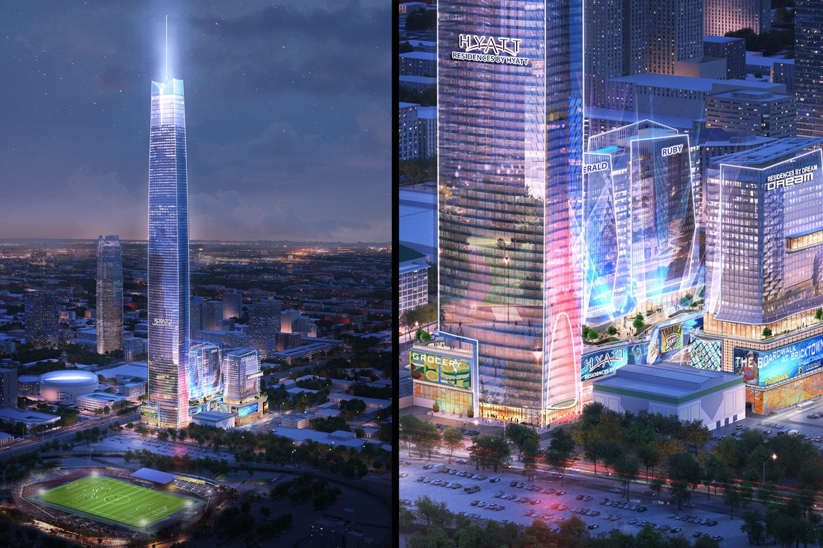 Hyatt hotels proposed for what would be the tallest US tower … in Oklahoma City