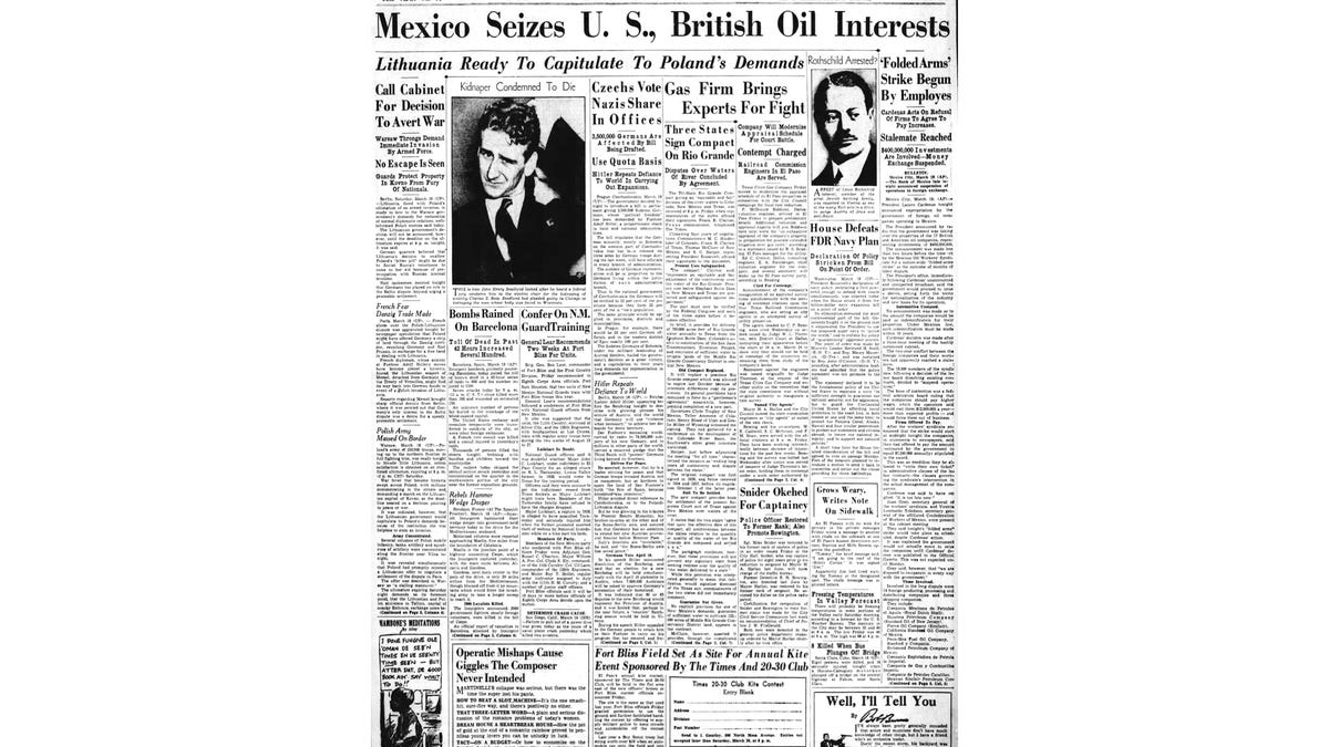 AP WAS THERE: Mexico's 1938 seizure of the oil sector from US companies