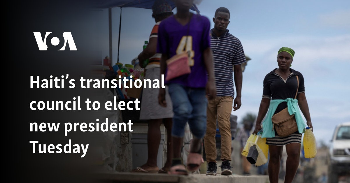 Haiti’s transitional council to elect new president Tuesday