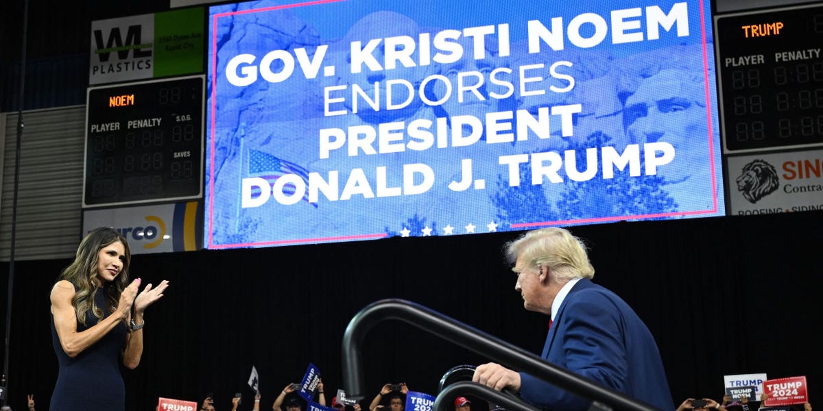 Maybe Kristi Noem doesn't want to be Trump's vice president