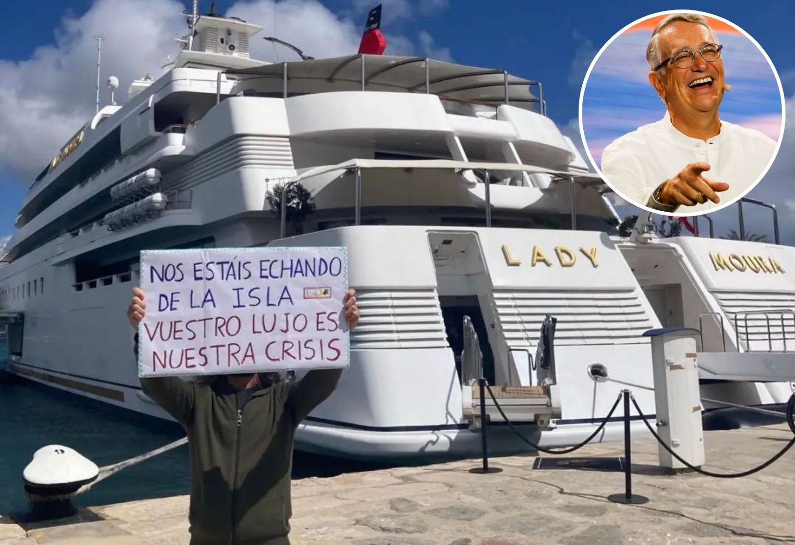 The eco-activists that vandalized Walmart Heiress Nancy Walton’s $300 million superyacht also targeted flamboyant Mexican billionaire Ricardo Salinas’s $250 million superyacht in Ibiza. As luxurious as they come, Lady Moura has 13 cabins, a bakery, a danc