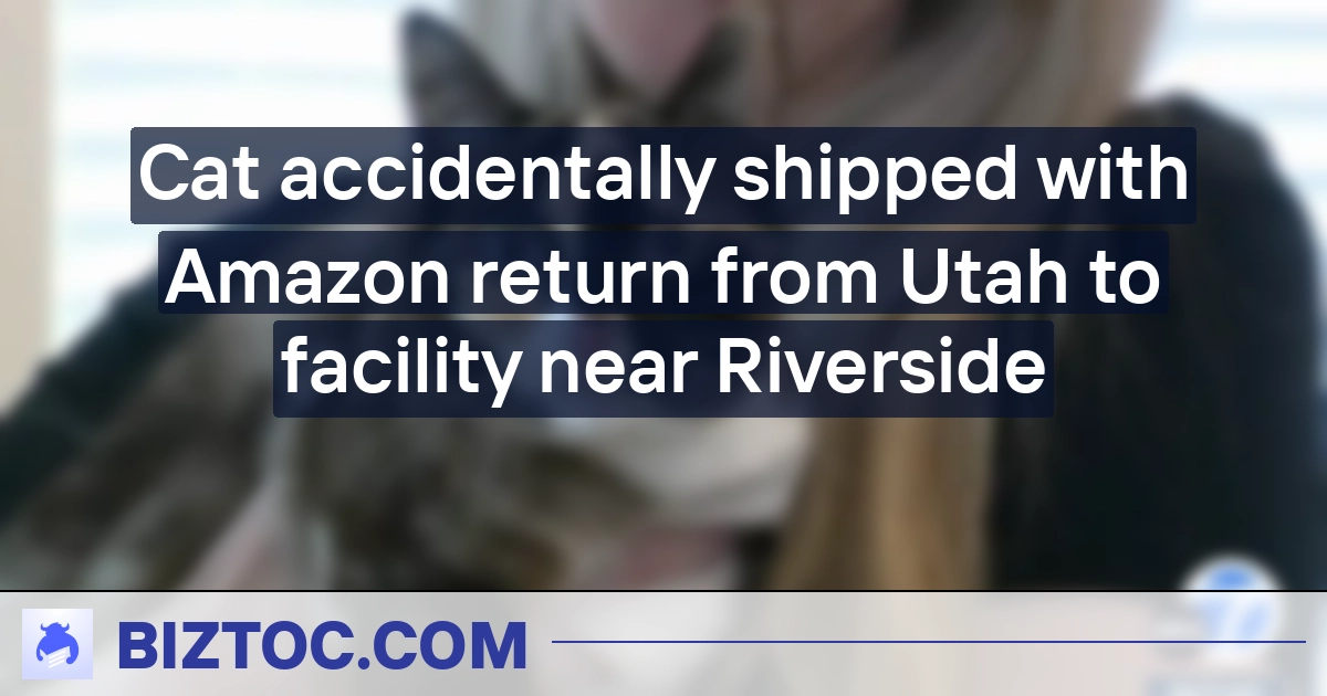 Cat accidentally shipped with Amazon return from Utah to facility near Riverside