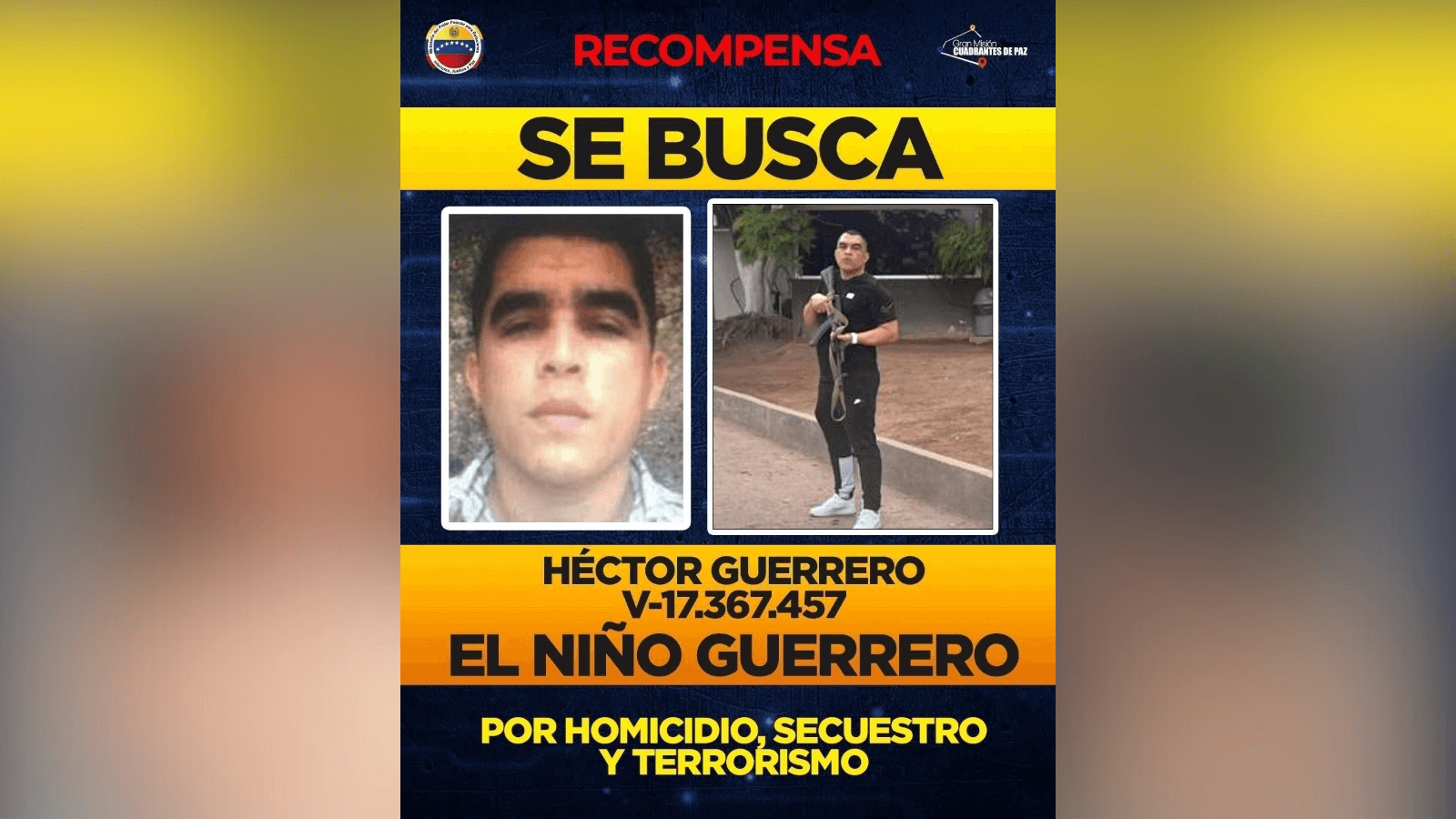 Autoridades venezolanas allanan dos viviendas en el centro del país porque sospechaban de la presencia del líder del Tren de Aragua en la zona