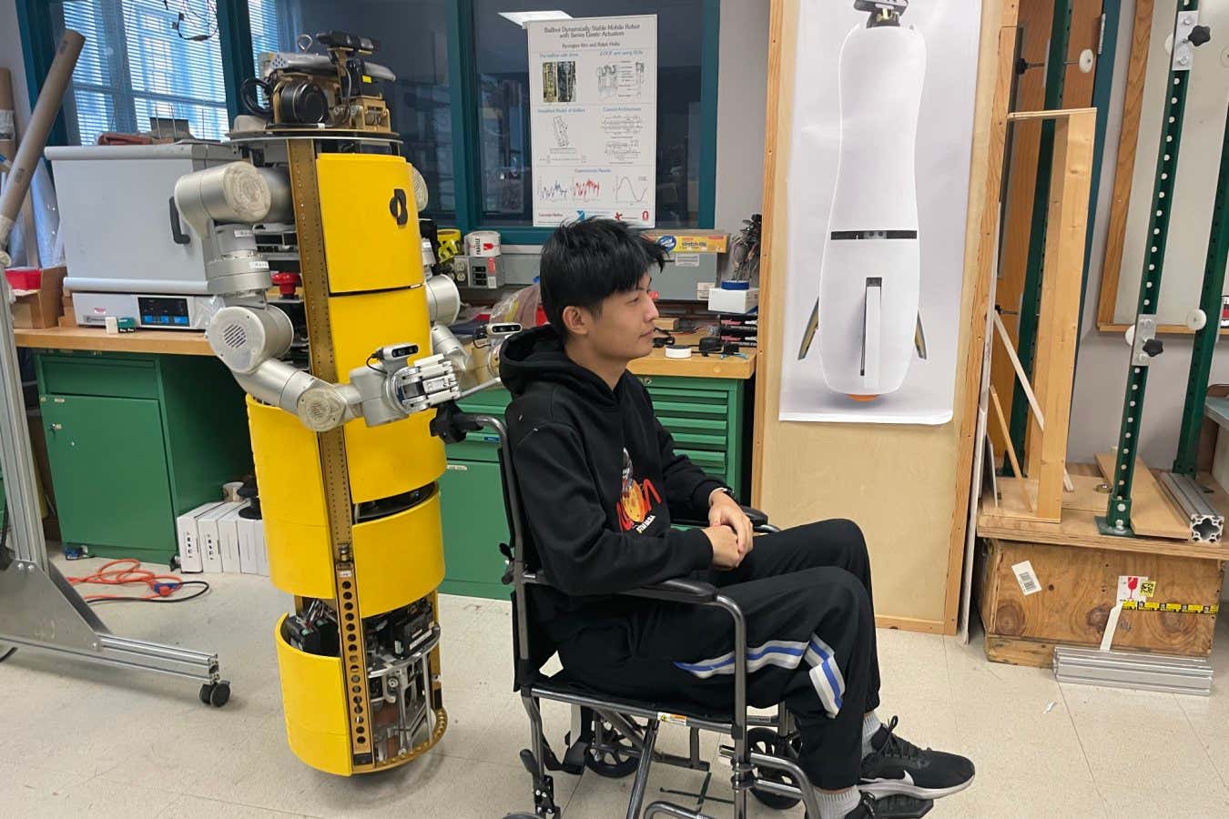 Ball-balancing robot could assist wheelchair users