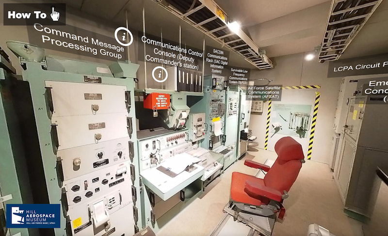 Una visita virtual 360º a un centro de control de lanzamiento de misiles balísticos intercontinentales de defensa nuclear