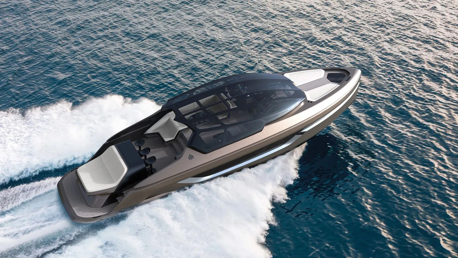 Dubai based shipyard has unveiled a sleek, stylish, and stealthy 55-foot yacht concept, crafted from carbon fiber and titanium, and featuring a glass dome inspired by the structure of bird bones.