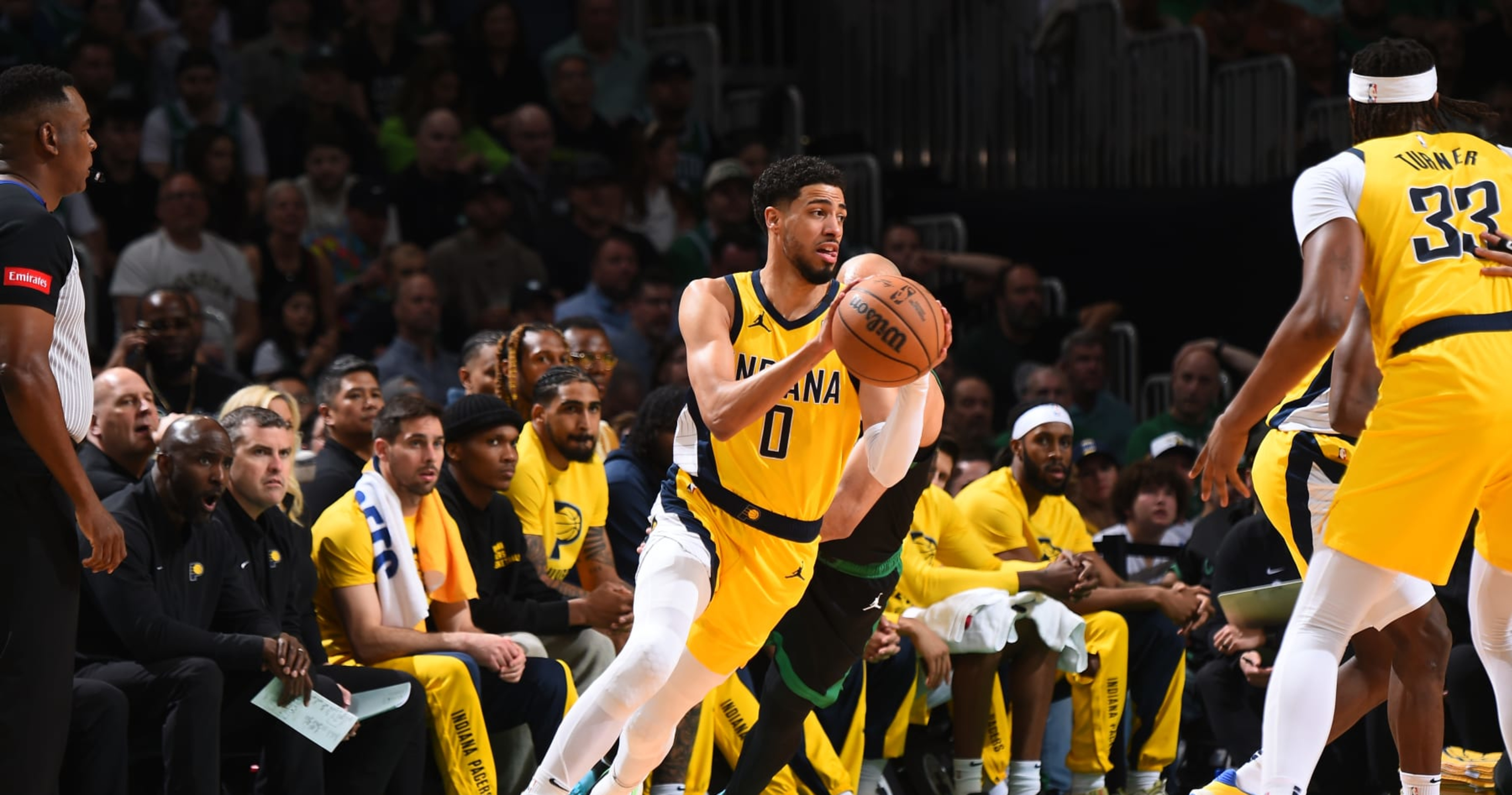 Woj: Tyrese Haliburton 'Unlikely' to Play for Pacers vs. Celtics in G4 Due to Injury