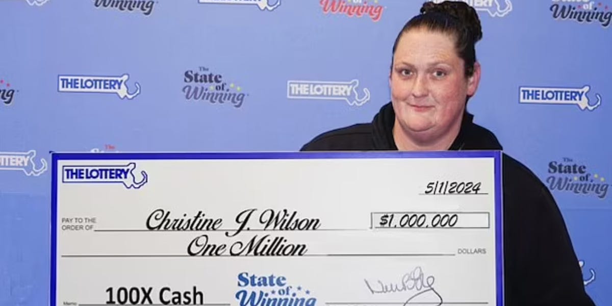 Massachusetts woman beats incredible odds to win $1 million lottery prize twice in 10 weeks