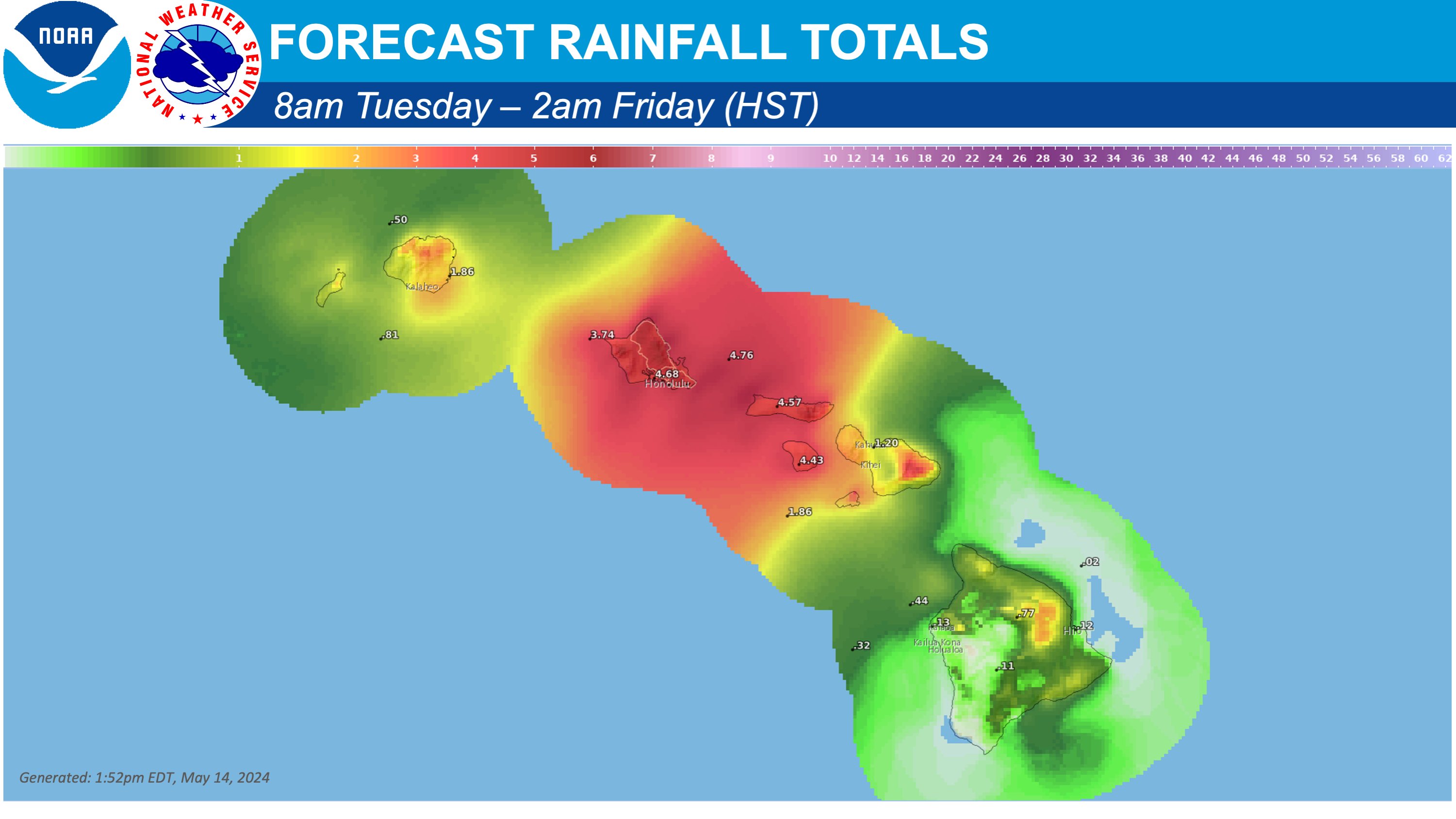 Hawaii 'Kona Low' Map Shows Areas To Be Hit Hardest As Warning Issued