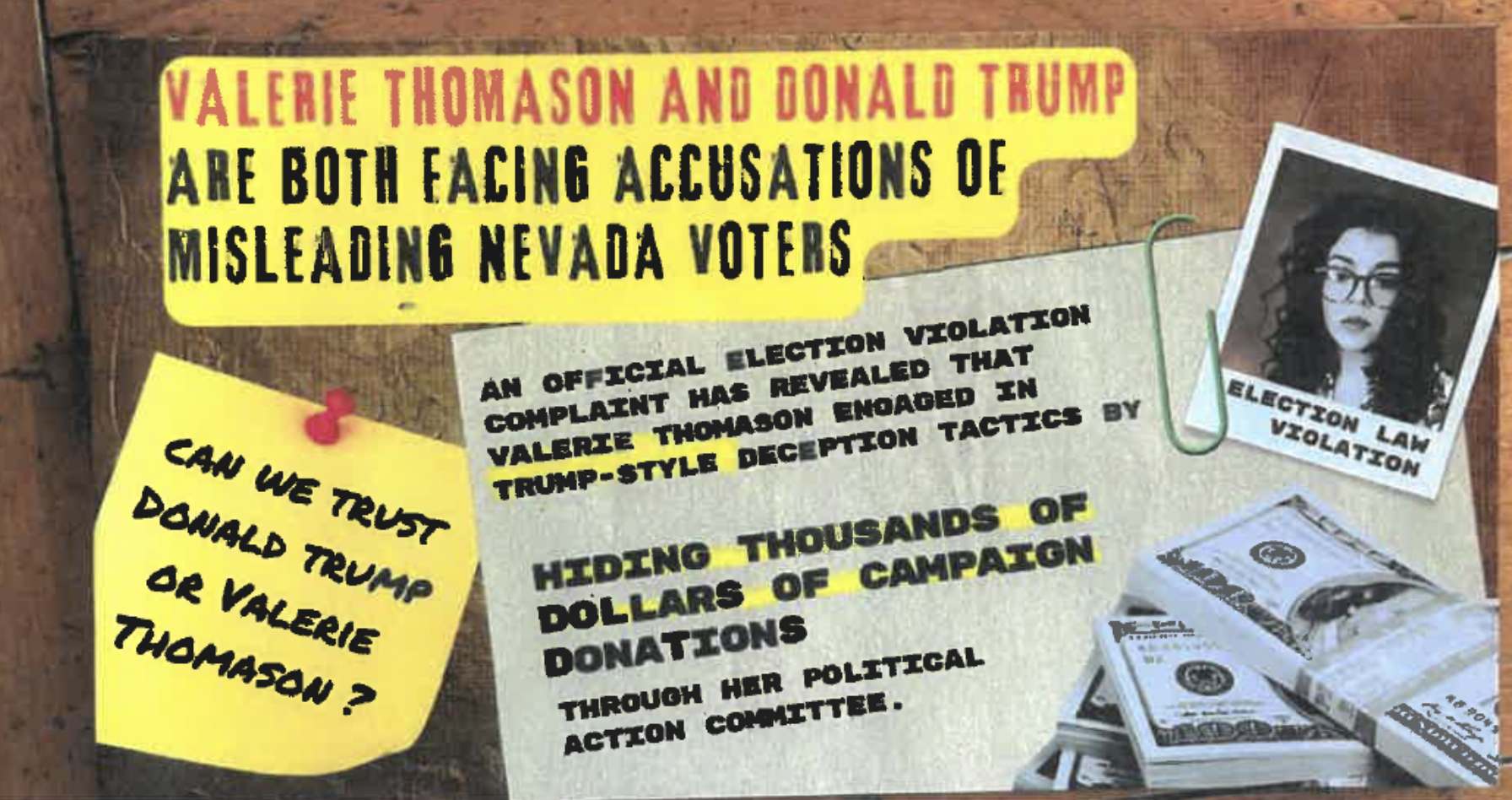 Nevada Trumpers Attack Dem By... Comparing Her To Trump