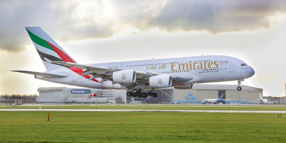 Emirates, the powerhouse Middle Eastern airline, is giving staff a bonus of 20 weeks' pay after a blockbuster year