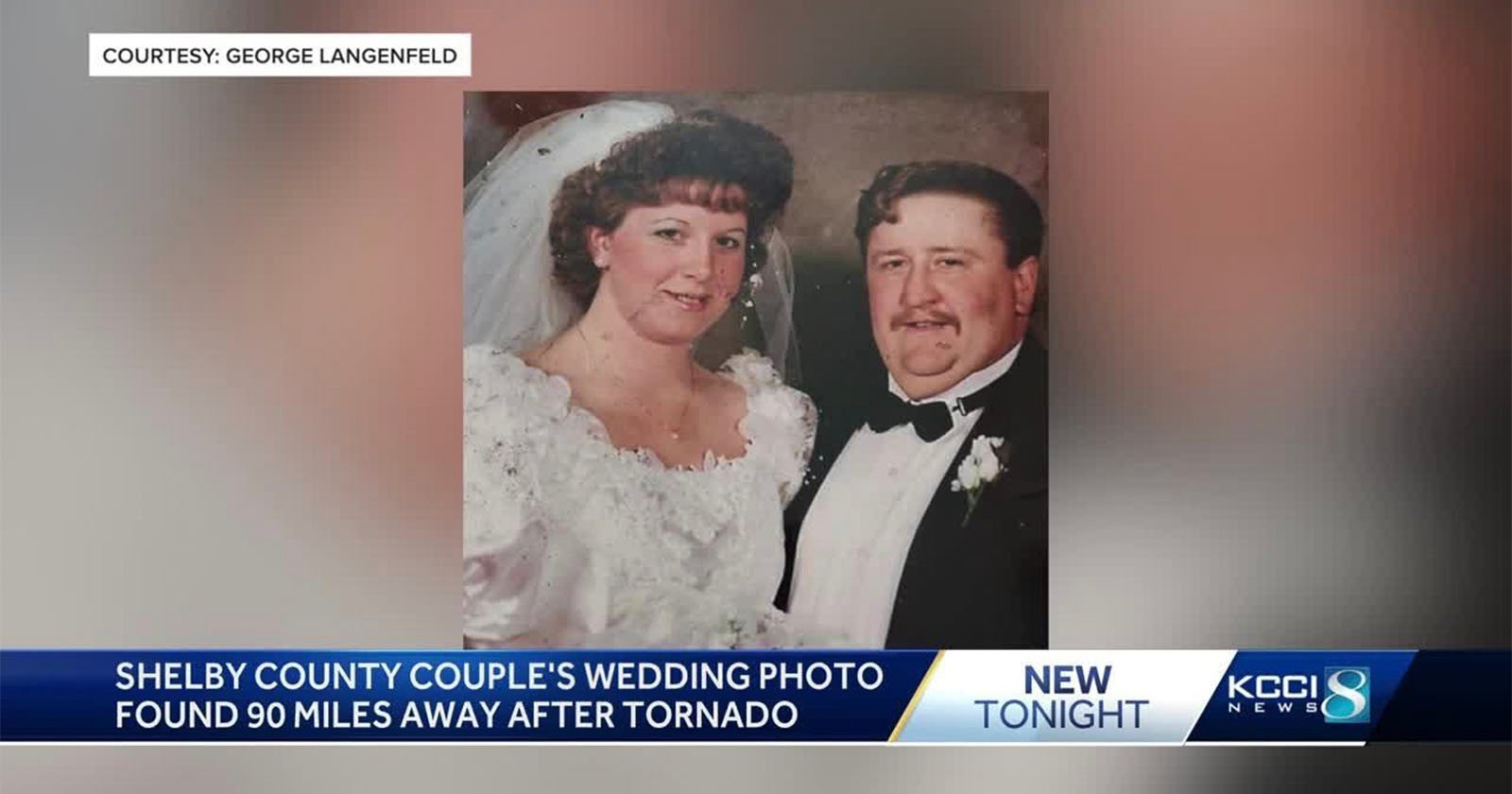 Couple Reunited With Wedding Photo Blown 90 Miles Away by Tornado