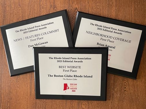 Globe Rhode Island wins 2024 RI Press Association top honors for best news website, news columnist, email newsletters, and more