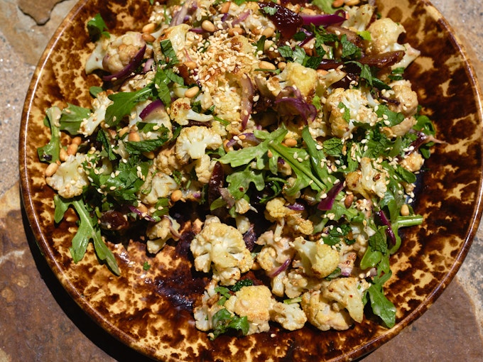 Roasted Cauliflower with Tahini