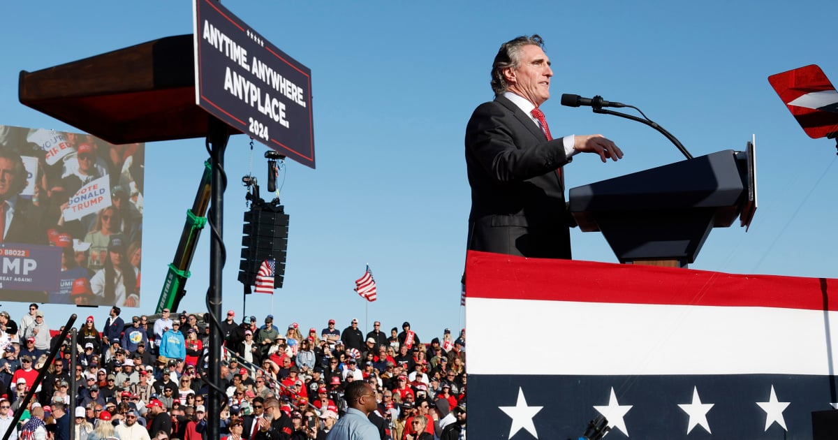 VP contender Doug Burgum joins Trump at campaign rally in New Jersey