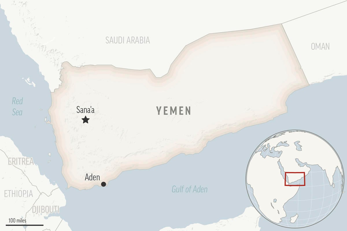 Yemen's Houthi rebels launch a missile that strikes an oil tanker in the Red Sea, US military says