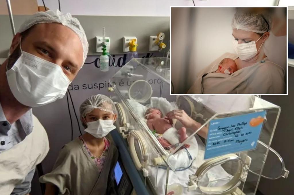 American couple stranded in Brazil over 'bureaucratic nightmare' after newborn son arrives months early