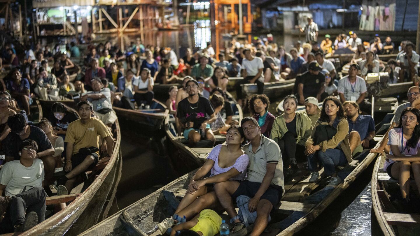 Poor neighborhood in Peru's Amazon region hosts film festival celebrating tropical forests