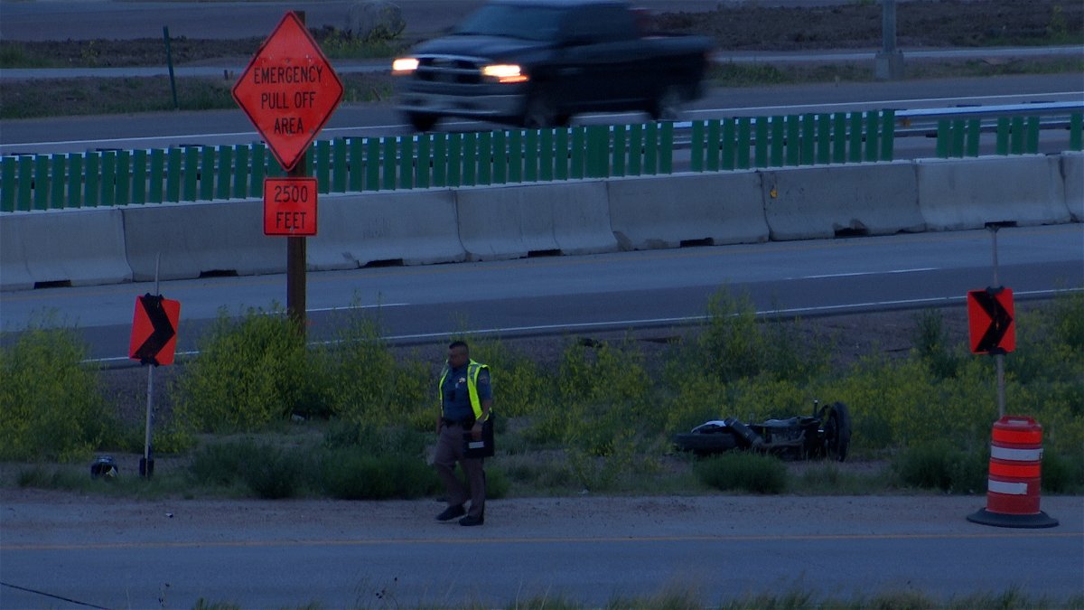 Colorado State Patrol investigating deadly motorcycle crash near Mesa Ridge Parkway exit