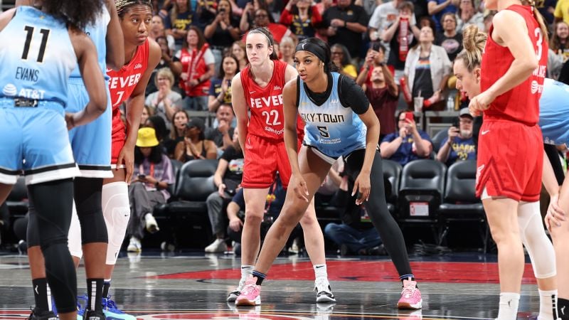 Caitlin Clark and Angel Reese face off in first WNBA game as Indiana Fever hold on to beat Chicago Sky in Commissioner’s Cup