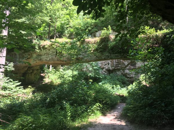 Pomona Natural Bridge in Pomona, Illinois