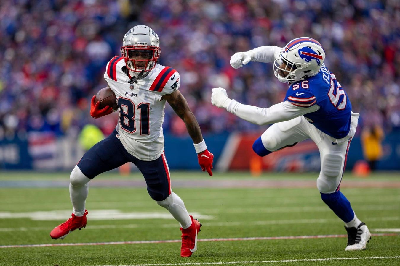 For Patriots’ DeMario Douglas, The Second-Year Goals Begin In The End Zone