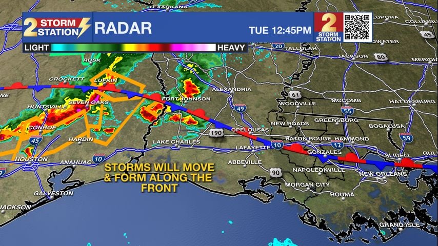 Tuesday AM Forecast: Tracking afternoon storms, slight dip in temperatures to follow