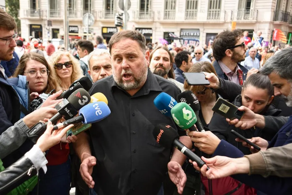 Trabajadores de prisiones boicotean el discurso de Junqueras en el mitin de ERC en Lleida