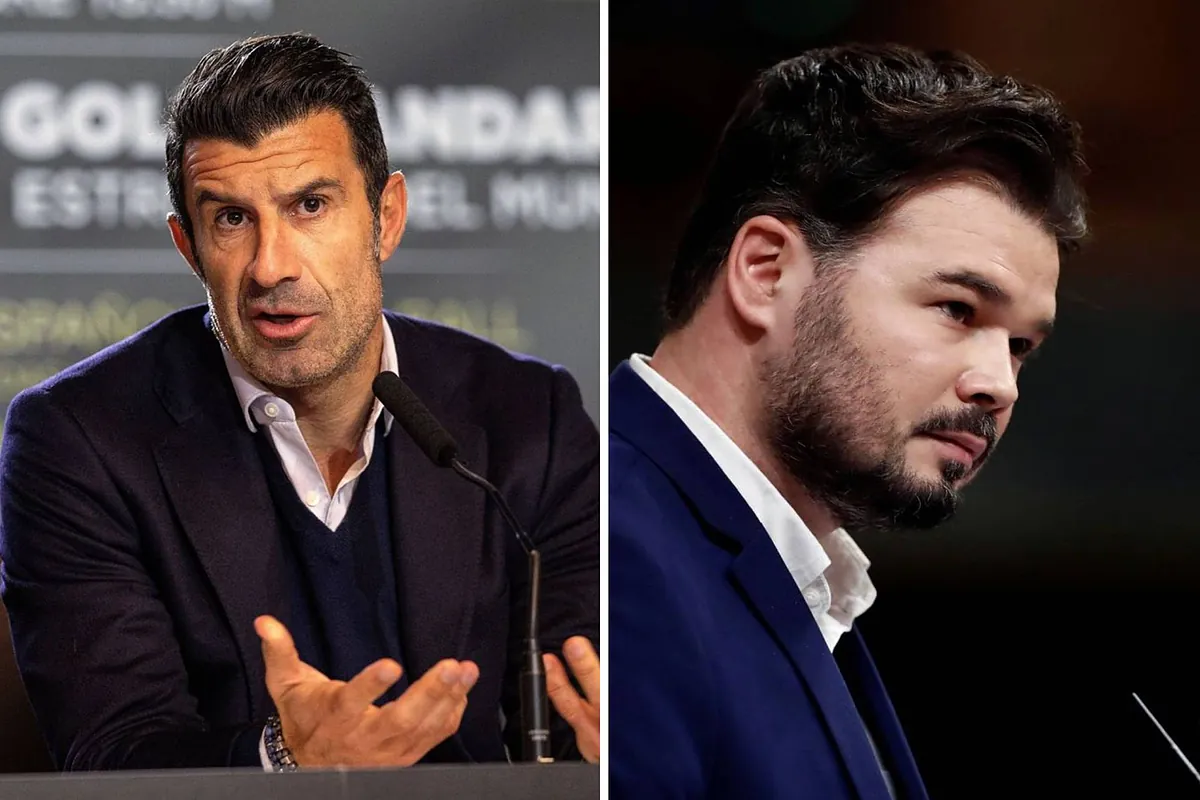 El enésimo 'zasca' de Luis Figo a Gabriel Rufián por las elecciones catalanas: "¿No eres portavoz?"