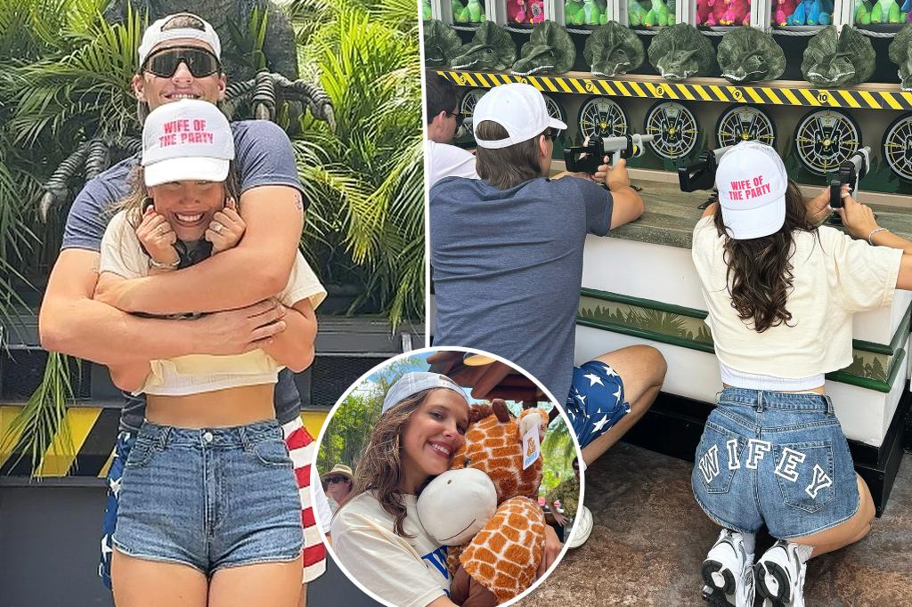 Millie Bobby Brown sports cheeky 'wifey' shorts with husband Jake Bongiovi