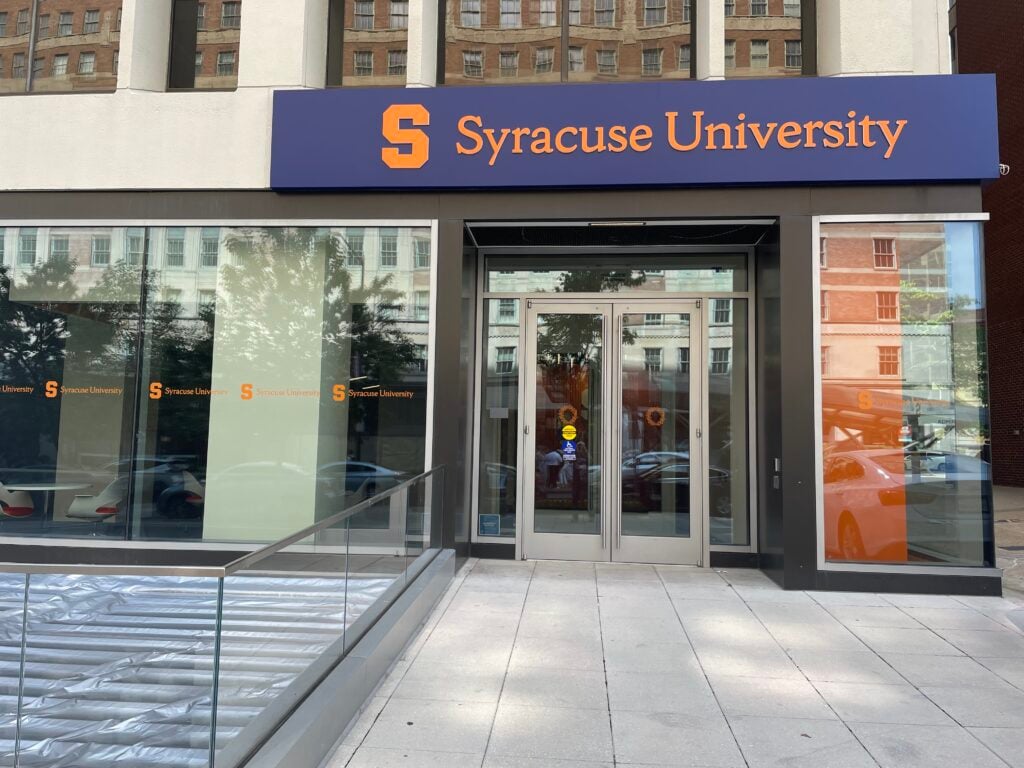 I love that Syracuse University opened in the old Front Page space