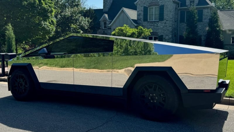 A Cybertruck owner says fingerprints aren't a problem if you polish the exterior to a mirrorlike finish