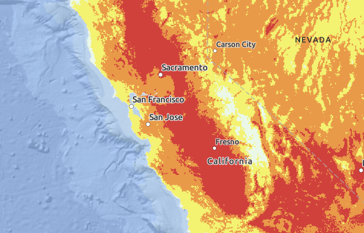 California Heat Wave Map, Update as Lethal Warning Issued