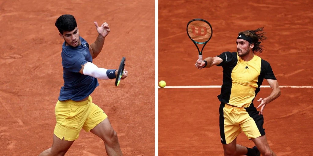 Carlos Alcaraz - Stefanos Tsitsipas: horario, canal de televisión y dónde ver online el partido de Roland Garros