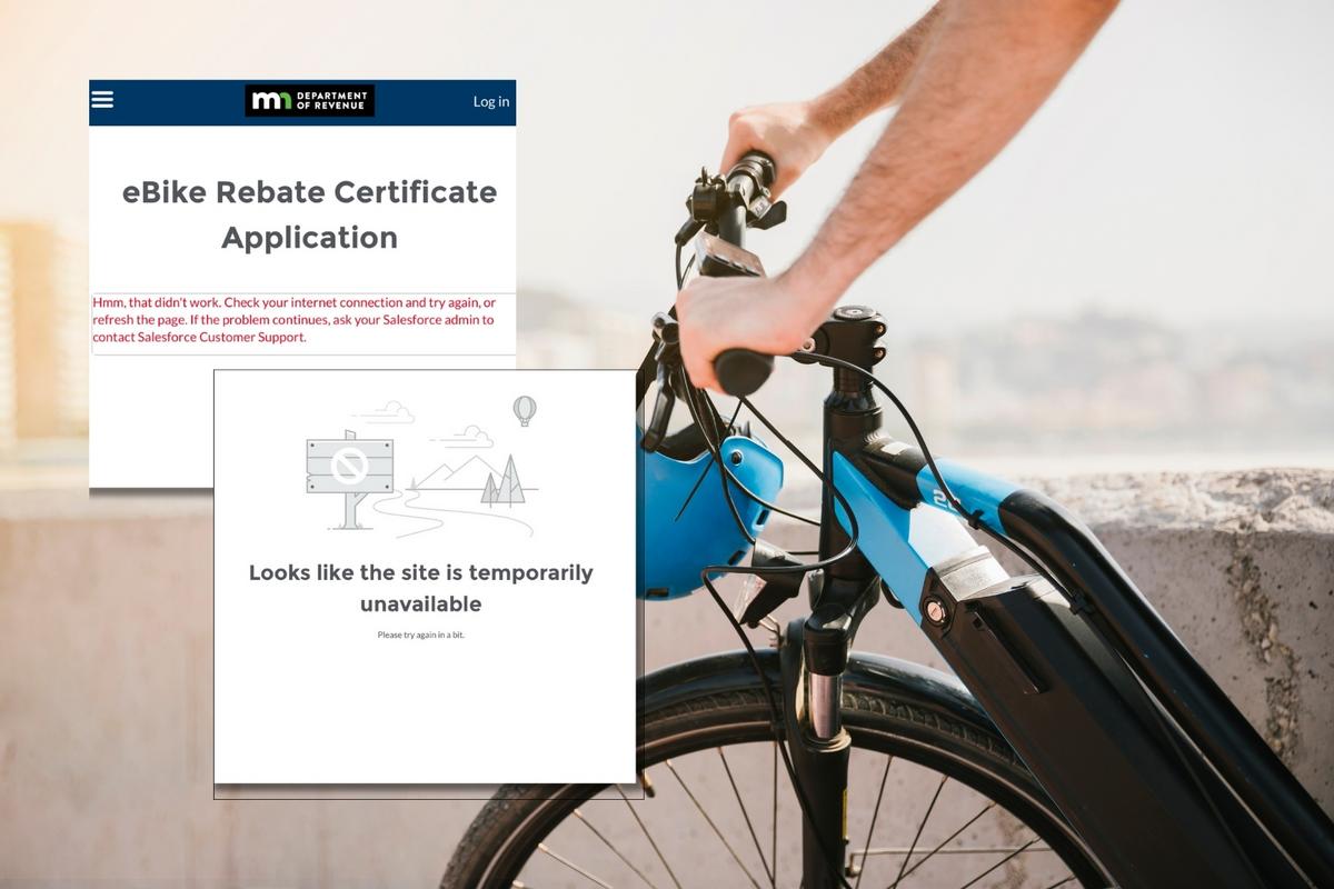 Minnesota E-Bike Rebate Voucher Registration Website Crashes