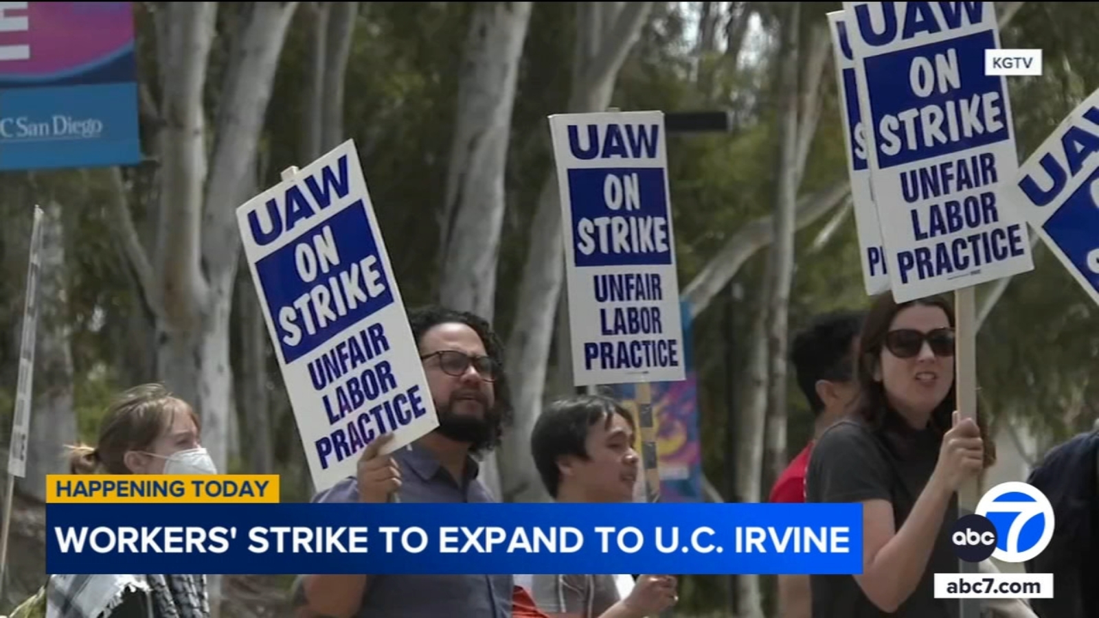 UC Irvine unionized workers strike over response to pro-Palestinian protests