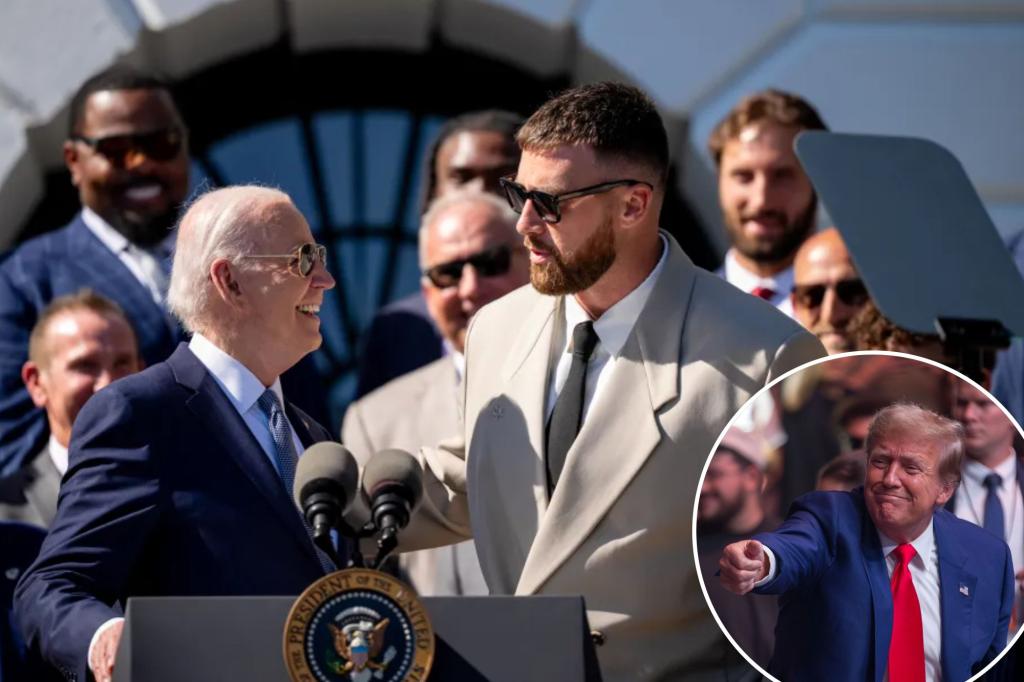 Travis Kelce would visit White House 'no matter who's up there'