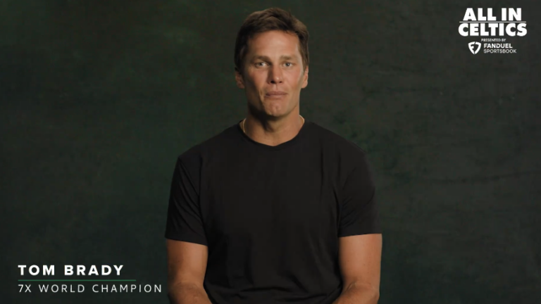 Tom Brady delivers championship message to Celtics