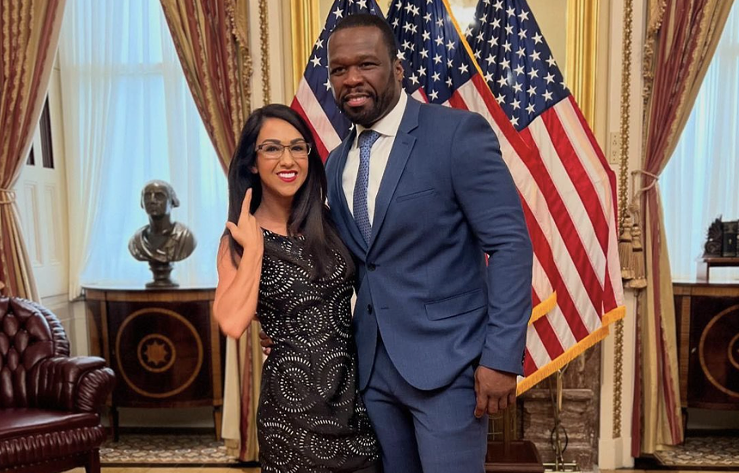 50 Cent Jokes About Not Catching Chlamydia After Lauren Boebert Photo Op