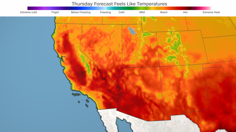 The heat dome is peaking and bringing the hottest day of the year so far for millions in California and the West