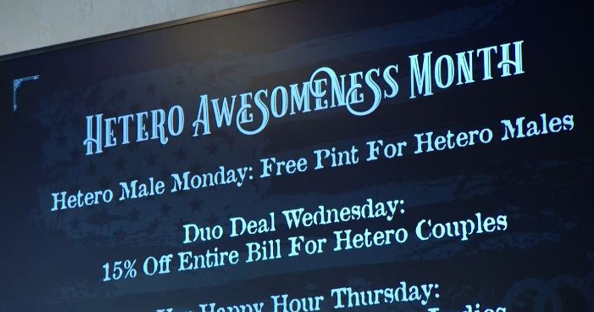 Idaho bar celebrates ‘Heterosexual Awesomeness Month’ in response to Pride Month