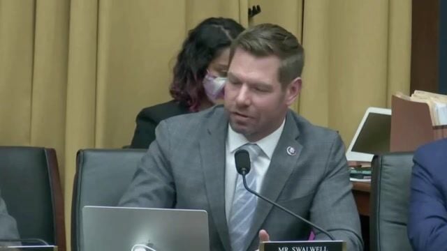 "Australia, Brazil, Cambodia": Rep. Eric Swalwell lists countries Trump would be barred from entering as a felon.