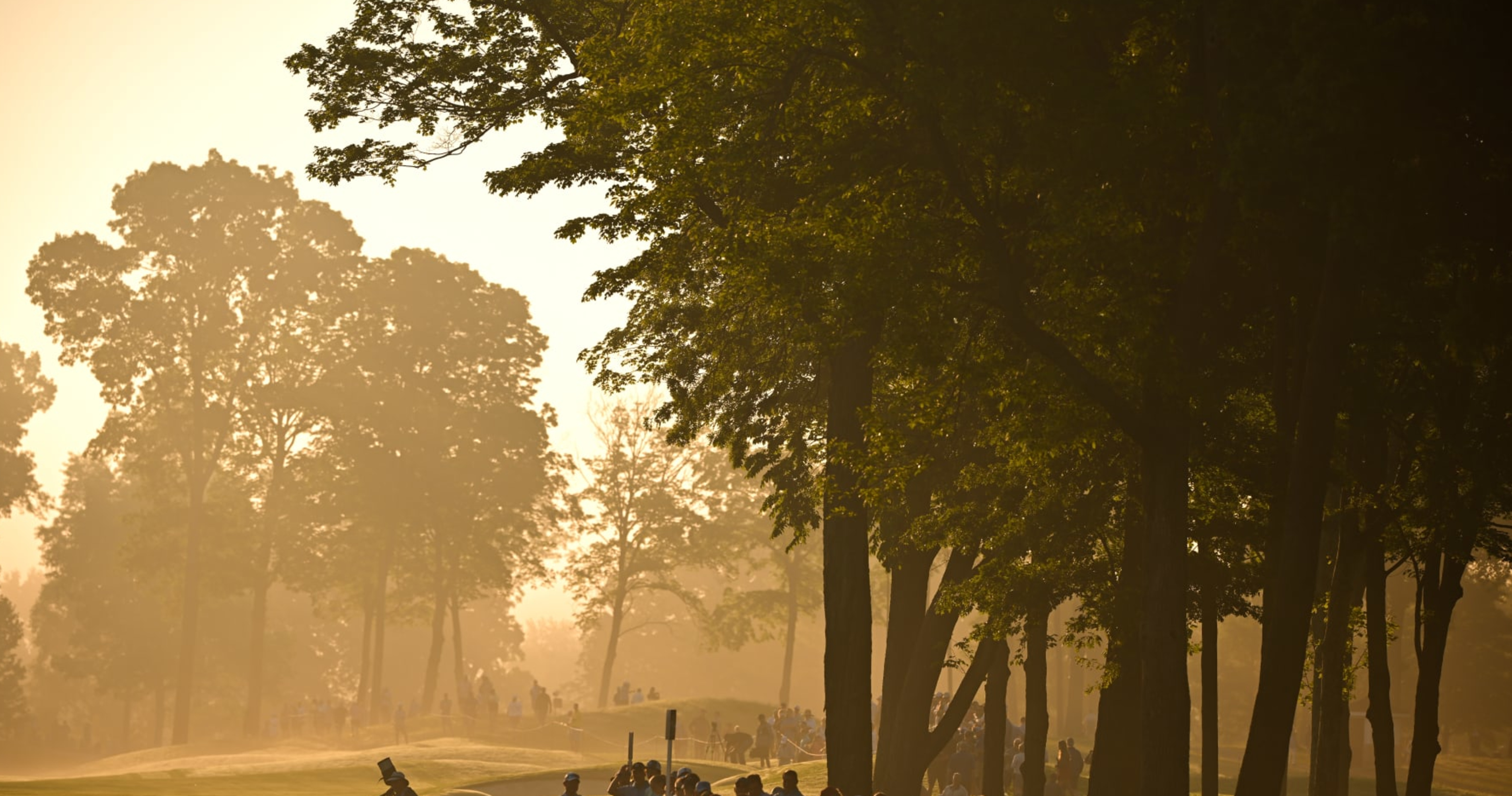 2024 PGA Championship Round 2 Resumes After Weather Delay For Heavy Fog