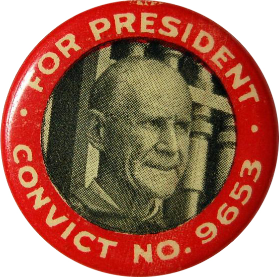 Nov 2, 1920: Imprisoned Eugene V. Debs Received 1M Votes for US President